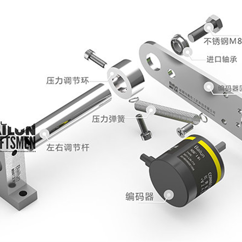 计米器编码器计长计米轮带防滑固定支架 配 计米轮 配通用编码器