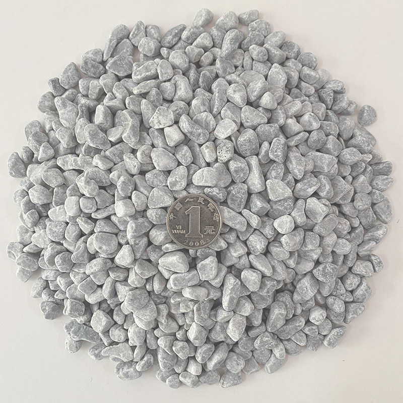 50斤浅灰色景观砾石海浪灰水洗石枯山水庭院花园造景碎石子洗米石