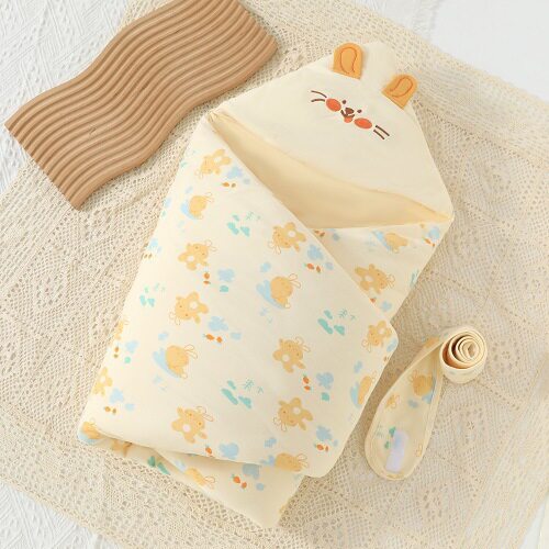 新生儿包被婴儿抱被春秋款襁褓宝宝包被抱毯纯棉a类卡通柔软