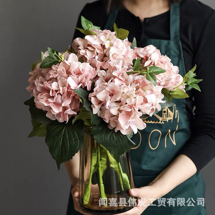 彩色玻璃花瓶锥形摆件客厅桌水培鲜花干花花器插花家用餐百合水竹