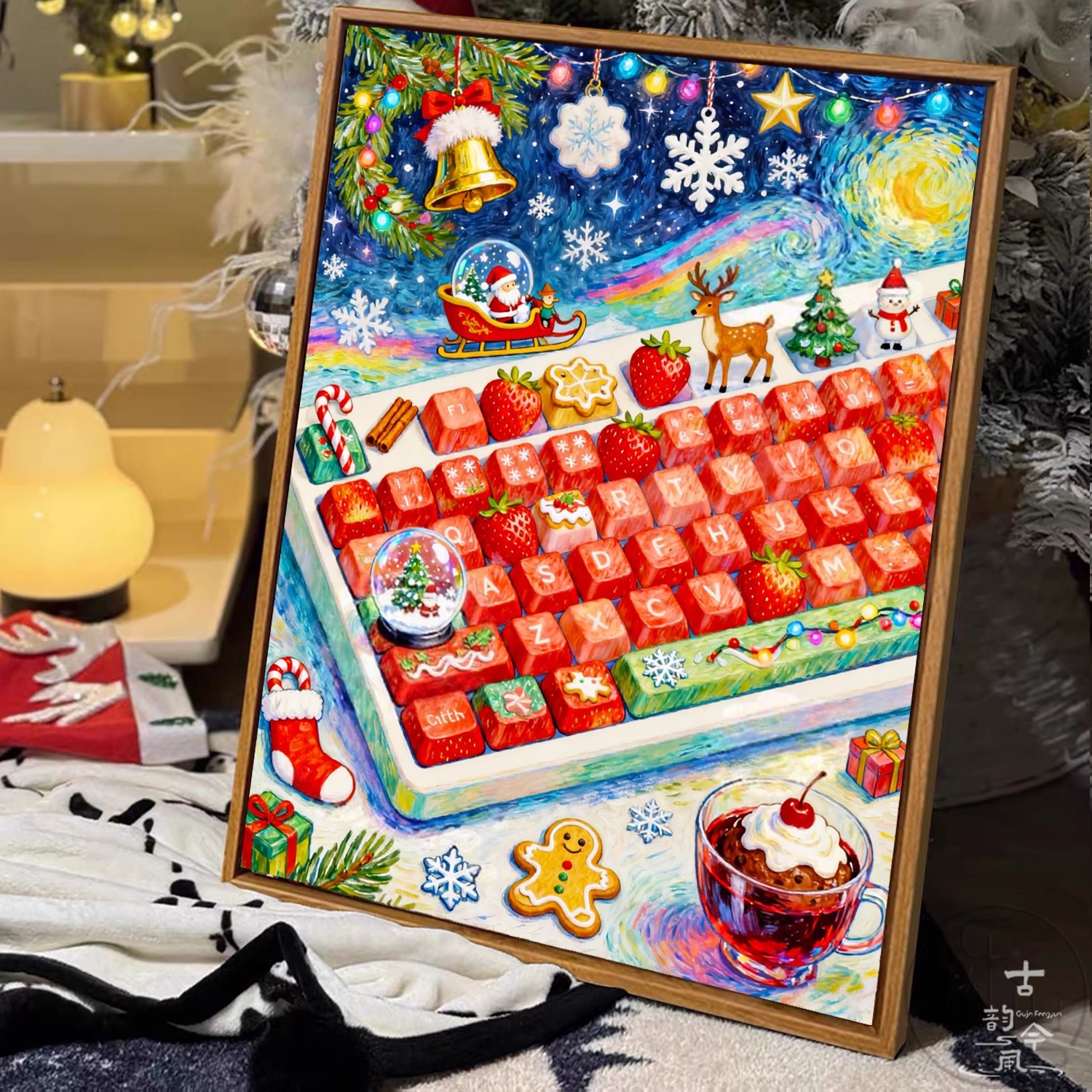 【圣诞】十字绣2025新款满绣手工diy卡通儿童房间自己贴5d钻石画