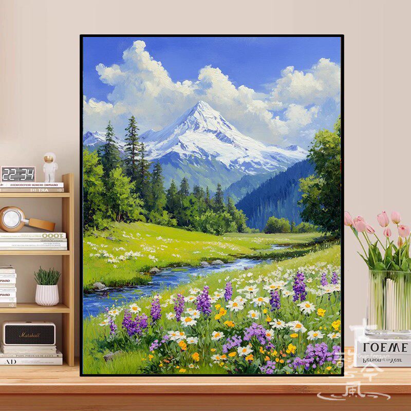 【蓝天白云】十字绣2025新款满绣治愈系风景手工diy刺绣钻石贴画