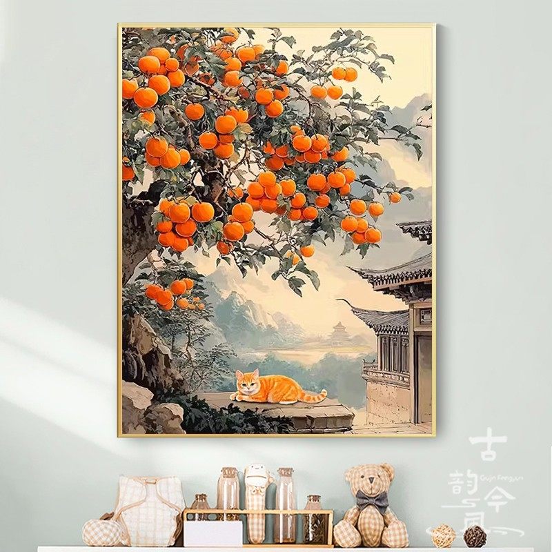 【事事如意】十字绣满绣2025新款客厅中式风景刺绣手工钻石画diy