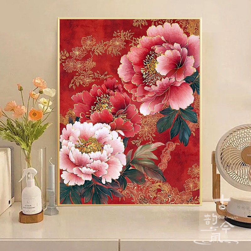 【花中之王】十字绣新款2025线绣高颜值中国风牡丹手工线绣钻石画