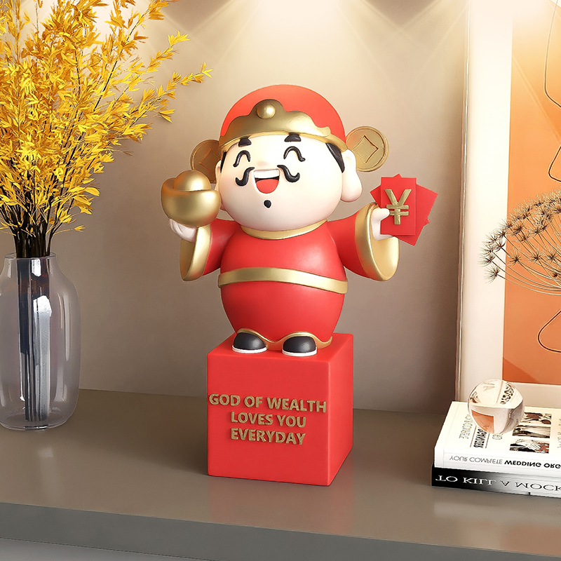 韵灿财神爷摆件开业乔迁