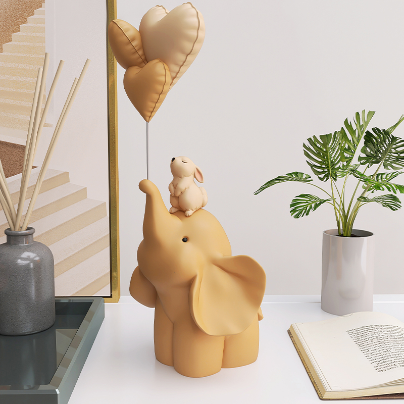 大象摆件客厅家居装饰品玄关电视柜办公室桌面生日礼物乔迁新居