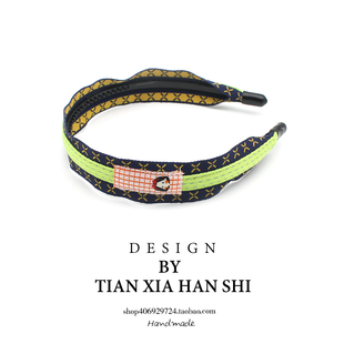 韩国儿童高端齿轮发箍不伤发小女孩织带头箍宝宝可爱百搭发卡发饰