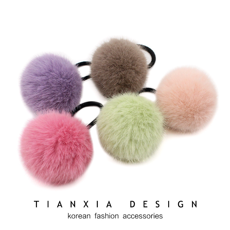 韩国儿童超大只毛绒球球发圈小女孩公主彩色橡皮筋头绳丸子头发圈,童装/婴儿装/亲子装,发饰,淘宝优惠券,粉丝福利购,淘宝优惠卷