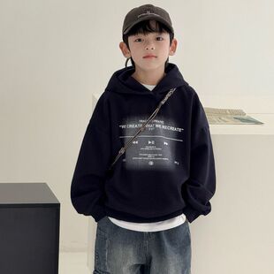 连帽卫衣男童儿童春秋款卫衣中大童新款韩版长袖上衣休闲百搭男孩