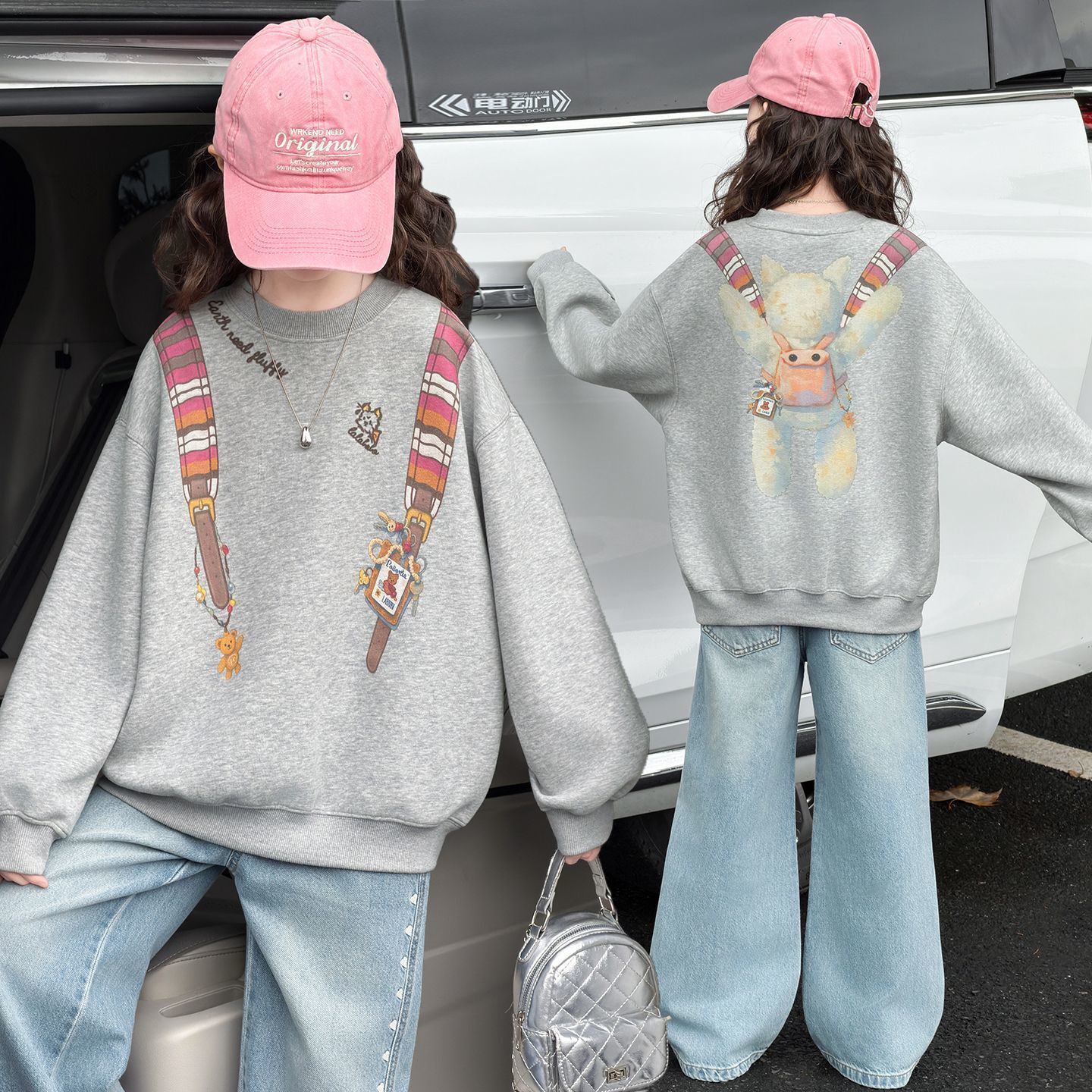 儿童春款卫衣2026新款女童春季休闲上衣女孩韩版卡通时尚百搭长袖