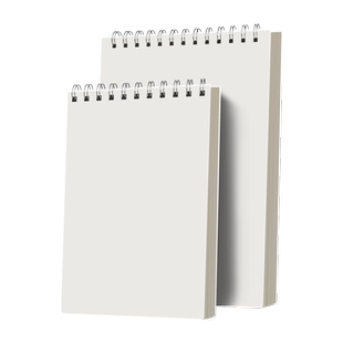 简约A4大号笔记本空白内页上翻线圈本竖翻不硌手本子无格无线b5加厚记事本画画本数学草稿本绘画本