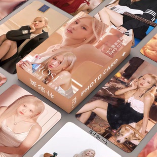 50张粉墨BP小卡JENNIE JISOO LISAROSE镭射周边拍立得小卡片LOMOL