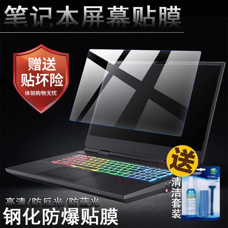 17.3英寸蓝天 X170SM-G电脑钢化屏幕保护贴膜 笔记本凹凸键盘垫套