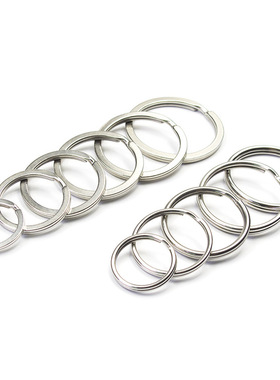 精工不锈钢钥匙圈汽车钥匙环金属钥匙扣钥匙链2025283032mm35毫米