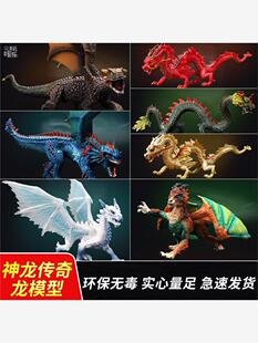 玩模乐冰龙恐龙怪物玩具魔兽火龙神龙飞龙仿真动物模型儿童玩具