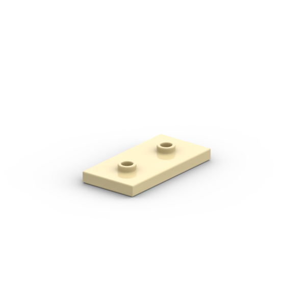 LEGO乐高正品零件板 2X4, 含 2旋钮6294227/6550 Tan