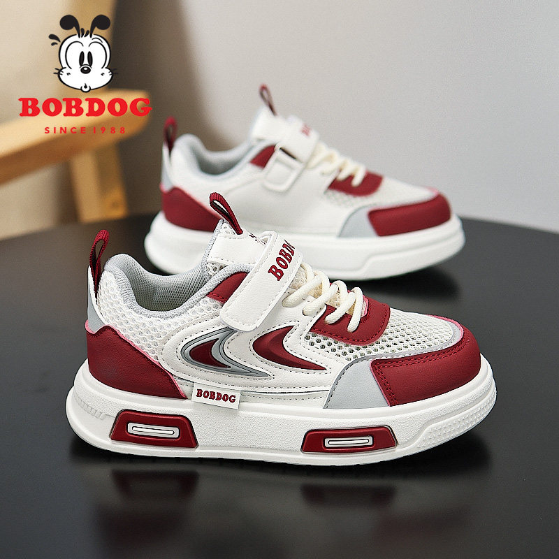 巴布豆童鞋2026新款春夏季儿童网面透气运动鞋中大童耐磨防滑薄款