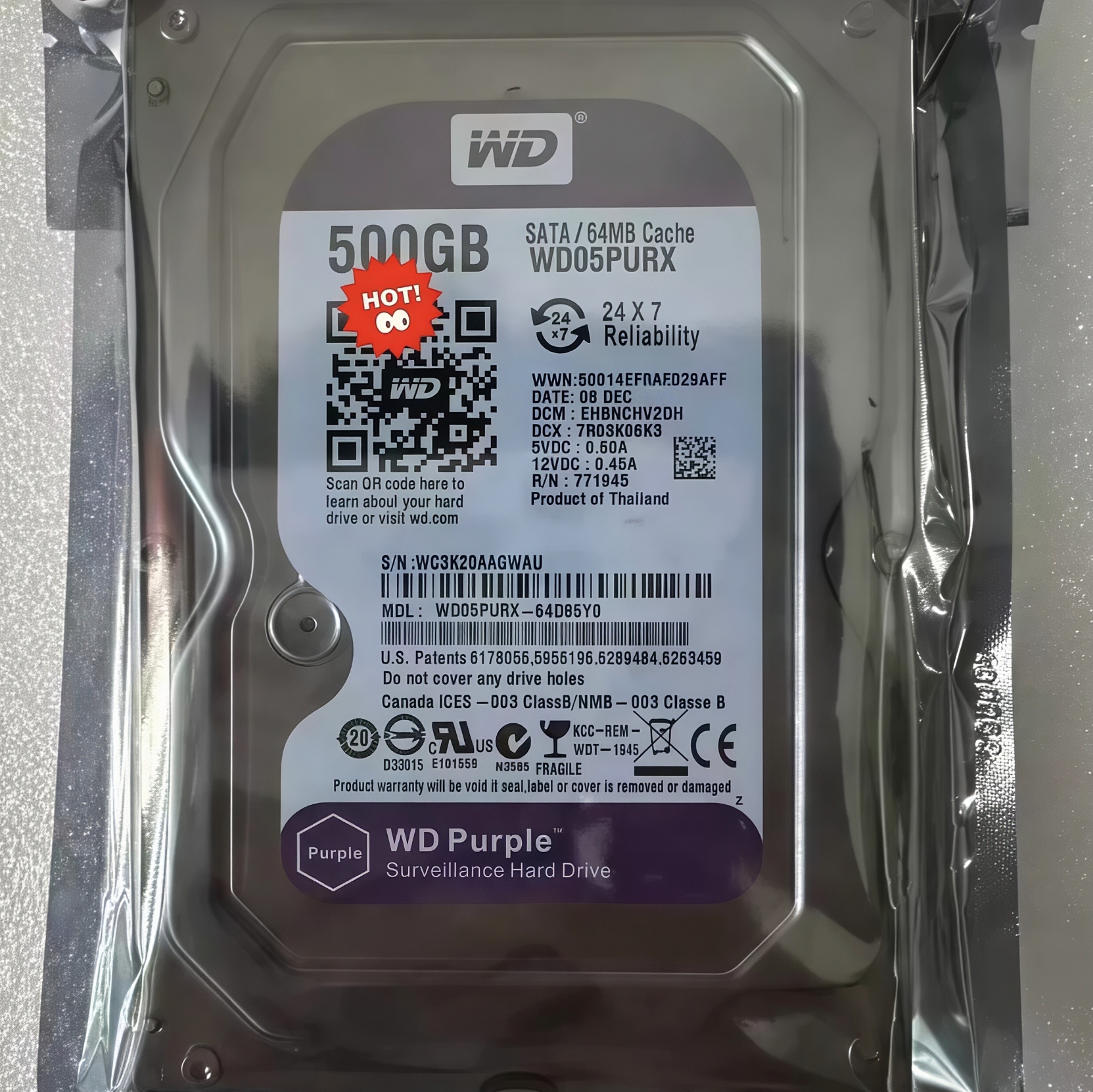全新500G/1T/3T/4T 适合 监控 点歌机 电脑扩容 NAS 一二三年质保