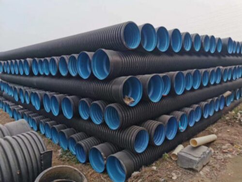 新品可订双壁波纹管 市政排污雨水 HDPE小区下水排水管 pe双壁波