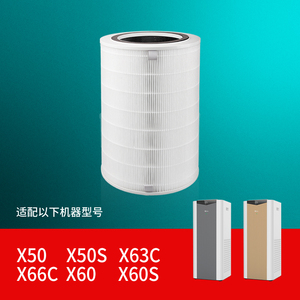 适配352空气净化器滤芯X50/X60S/X63C/X63C除醛复合pet过滤网X66C