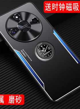 荣耀X50手机壳金属保护套荣耀X50Pro男款外壳X50 GT磨砂壳ALI-AN00铝合金ALP软边硅胶保护壳全包磁吸支架防摔