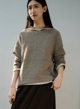 那禾新品厚款绵羊毛连帽毛衫上衣女NW34TH1859