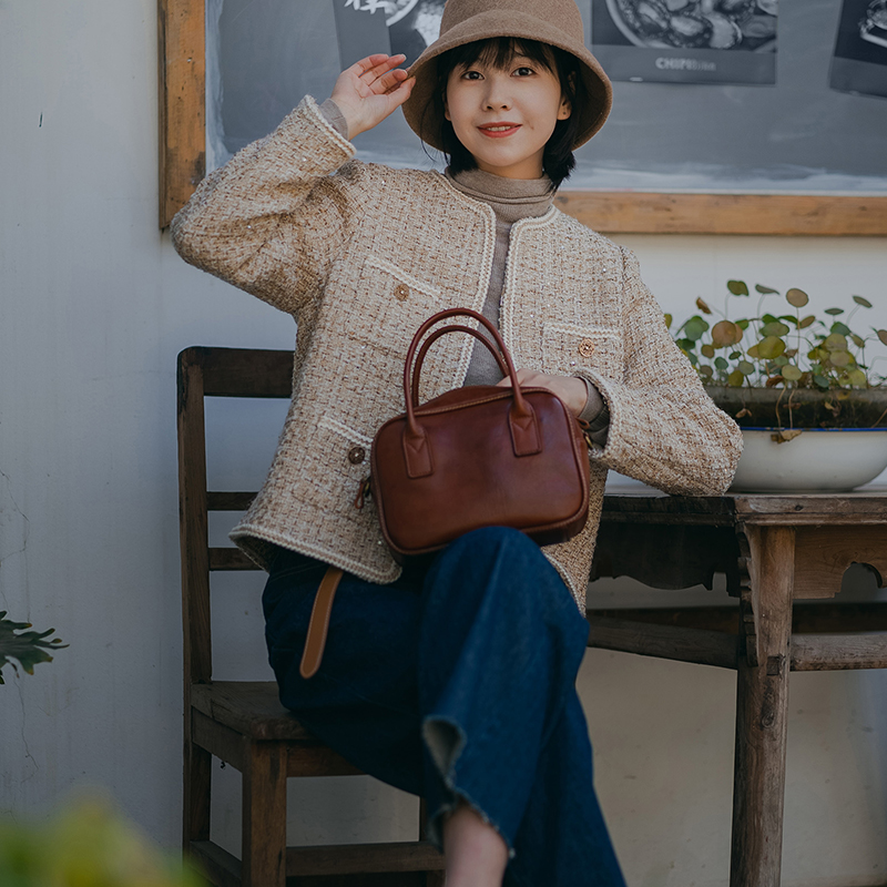 那禾经典短外套绵羊毛