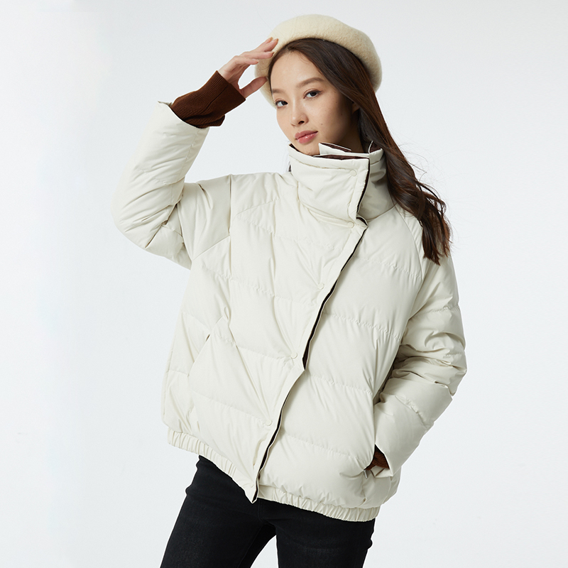 短款羽绒服短款那禾时尚立领