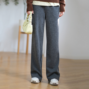 女ND44KY5804 阔腿裤 那禾新品 高腰显瘦厚款