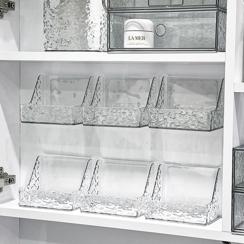 浴室镜柜收纳盒壁挂式卫生间口红化妆品置物架抽屉式卸妆棉棉签盒