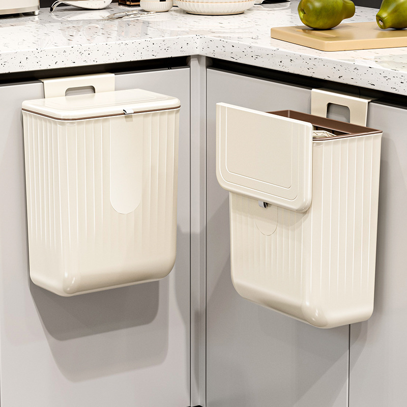 厨房垃圾桶壁挂式家用2023新款厨余专用收纳桶厕所卫生间客厅纸篓