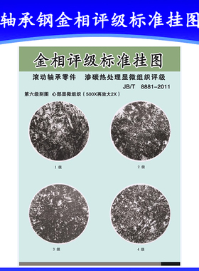 轴承钢金相评级标准挂图GB/T34891-2017渗碳热处理JB/T8881-2011