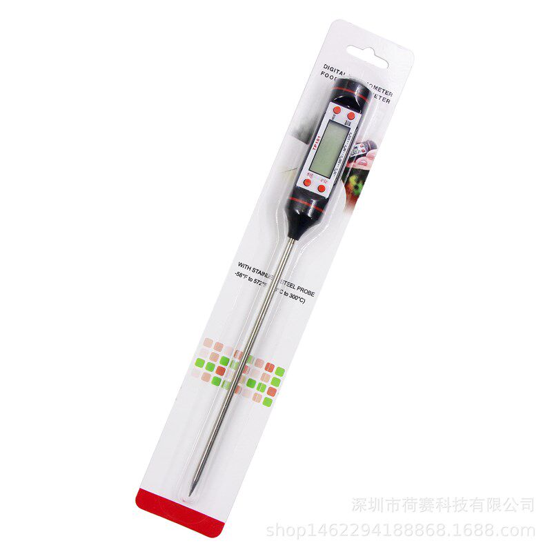 厨房油温计电子食品针式液体显示BBEQ家居TP101烧烤烘焙测温度