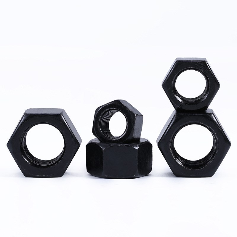 8.8级高强度六角螺母黑色幼牙六角螺z帽细牙螺丝帽M2M4M6M8M12M30