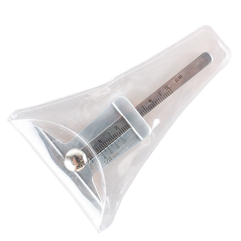 0-50mm不锈钢轮胎深度规t 深度尺5厘米 胎纹尺0-5cm轮胎花纹深度