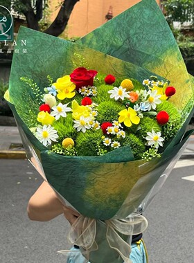 卓兰小王子花束包装纸加厚牛皮纸花店花艺鲜花包花纸手工diy材料