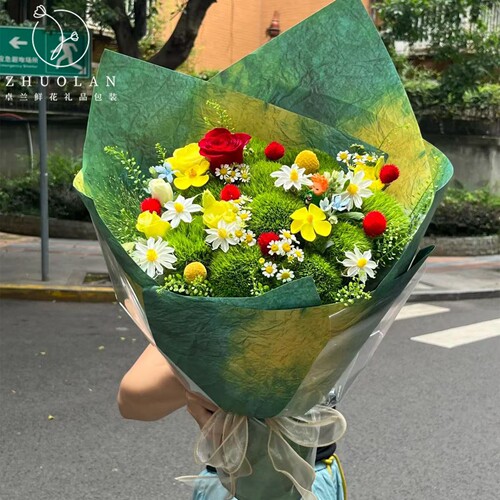 卓兰小王子花束包装纸加厚牛皮纸花店花艺鲜花包花纸手工diy材料