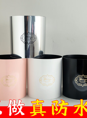 【防水】七夕新品套三抱抱桶圆桶大号花艺包装礼盒花店插花材料