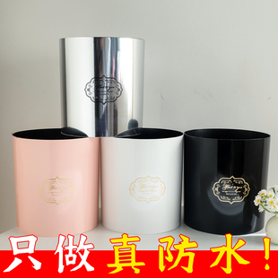 【防水】七夕新品套三抱抱桶圆桶大号花艺包装礼盒花店插花材料