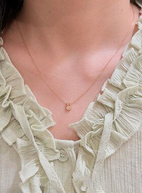 小兔子韩系项链女轻奢小众高级ins吊坠气质链送锁骨女友礼物