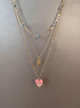 vintage古著 Devil's Eye 爱心恶魔之眼三条