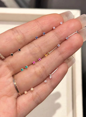 耳钉女mini耳骨钉养耳洞耳蜗钉耳棒睡觉不用摘耳钉耳饰