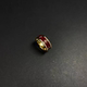 戒指小众设计高级感百搭指戒 cross Vintage古著 red