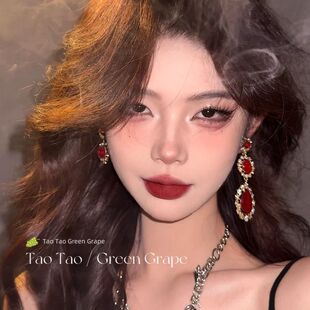 高级感贵气水晶锆石流苏耳环女2025新年秋冬复古轻奢耳钉气质耳饰