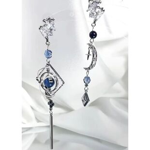 「丧钟王庭」法式复古华丽流苏耳钉宫廷风长款精致百搭高级感耳饰