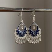 苍盐海新中式 耳钩民族风仿古古风典雅耳钉清新灵动氛围感小众耳环