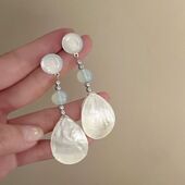 仙气清冷感耳饰水滴耳环女高级感小众设计新中式 耳钉耳坠