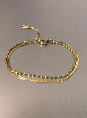 Vintage 古着 | Golden - Ear Soft Bracelet 金穗柔环不掉色手链