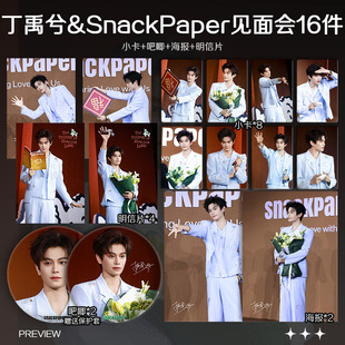 丁禹兮SnackPaper见面会周边小卡照片海报吧唧徽章明星礼物应援