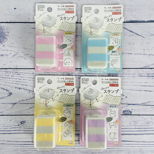 15%off 日本sunstar吉伊卡哇chiikawa限定无需印泥叠叠乐浸透印章